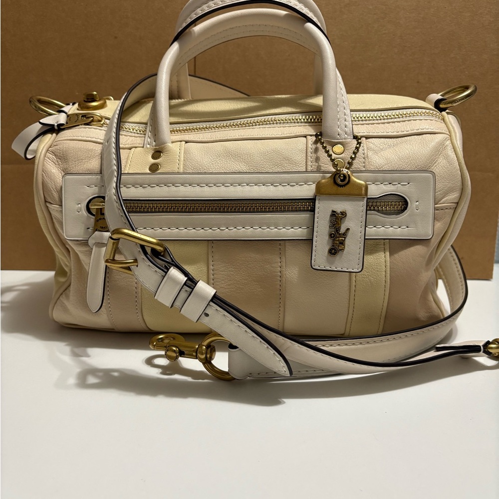 Coach Shuffle in Colorblock 69141 beautiful used condition